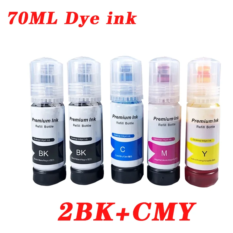 Premium Compatible 103 Refill Dye Ink For Epson EcoTank L1110 L3100 L3110 L3111 L3116 L3150 L3151 L3156 L3160 5190Printer