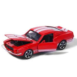 alloy Mustang vintage car sports car model, children's toy car ornament, rebound car model, boy's play