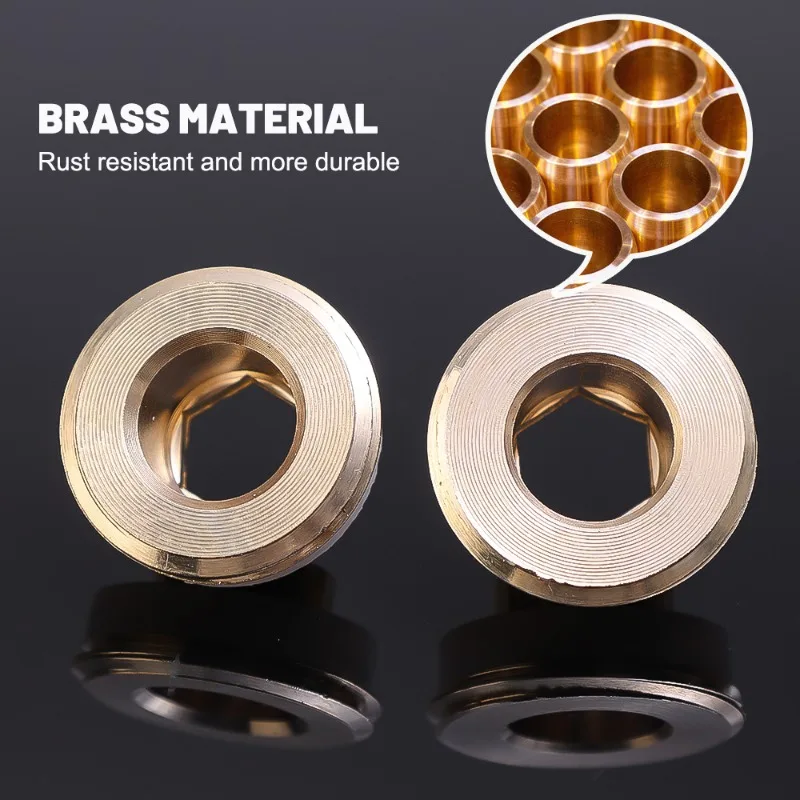 1-10PCS Faucet Brass Seal Washer Leak-proof Sealing Gaskets Free Tape Triangle Valve Prevent Dripping Sealed Ring Brass Washers image 3