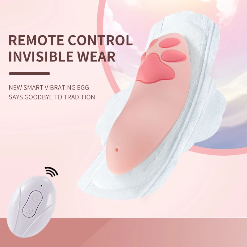 

Wireless remote control wearable cat claw jumping egg strong shock second tide mute female masturbator adult erotic products