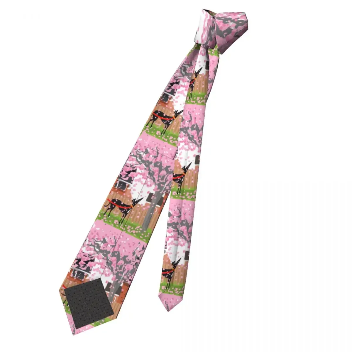 Blossom Hound Men Neckties Polyester 8 cm Narrow Greyhound Whippet Lurcher Dog Neck Ties for Mens Suits Accessories Cravat Gift