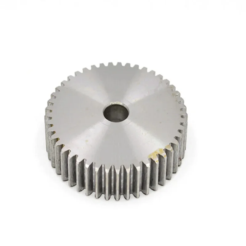 1pcs Spur Gear 1mod 69/70/71/72/73/74/75/76/77/78/79/80/81/82/83/84/85/86/87teeth 45# Steel Metal Cylindrical Flat Pinion Gear