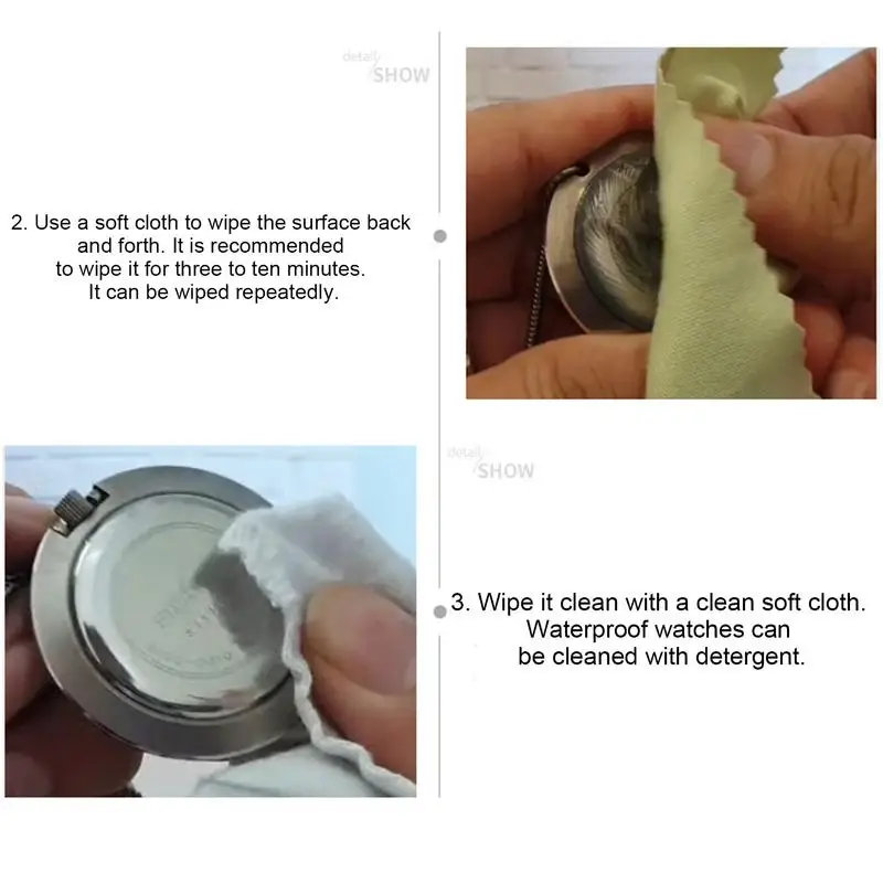 Watch Cleaner & Scratch Remover Effective Watch Cleaner & Polishing Kit Quick Repair Watch Repair Tools & Kits Watch Accessories