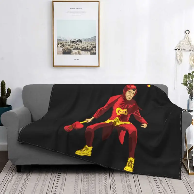 El Chapulin Colorado, El Chavo, Don Ramon Blanket Warmth Bedspread Dual Purpose Cover Blanket Home Decotation