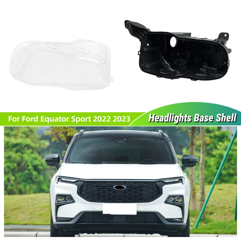 For Ford Equator Sport 2022 2023 Car Acccessories Lampshade Cover Headlamp Shell Car Front Headlight Lens Cover Lights Shell