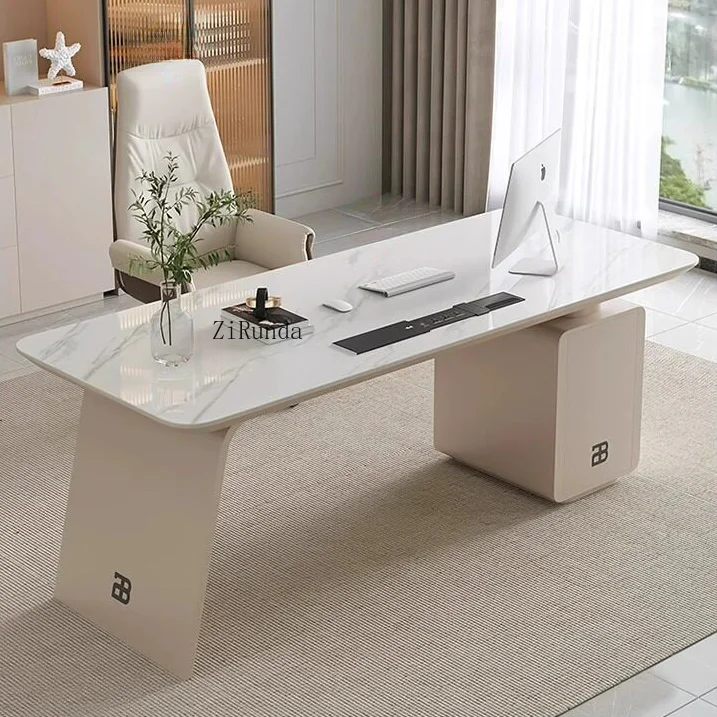A luxurious, modern designer-designed sensory office desk suitable for office assembly and use.