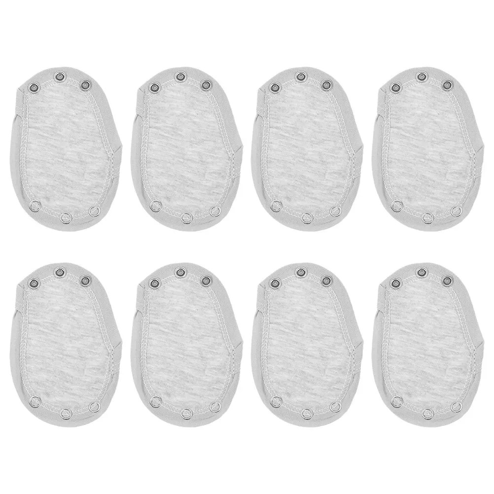 8Pcs Double Layer Baby Bodysuit Extender Snap Closure Romper Lengthener Diaper Jumpsuit Extension for Travel Camping Walking