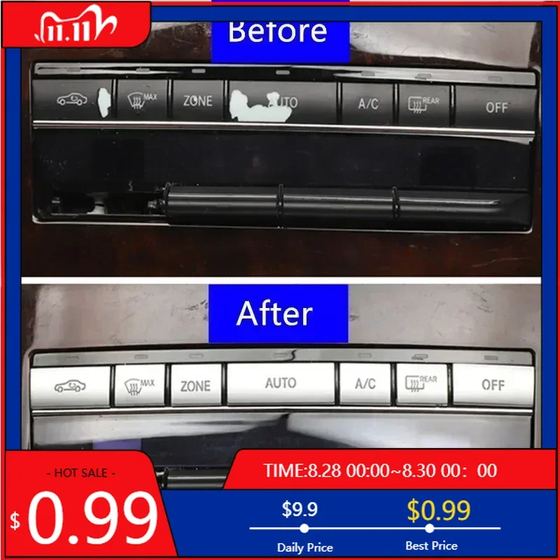 

Наклейки для интерьера, центральная консоль, кнопки кондиционера, декоративная накладка с блестками для Mercedes Benz W212 C207 E Class Coupe