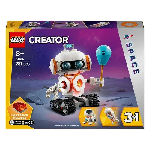Lego 31164 Robot Galactico ,Robot Espacial Transformable en Maqueta de Cohete de Juguete y Figura de Perro Lego Creator