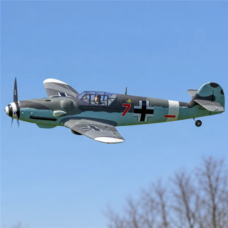 6 CH Dynam Model BF-109 1.3m Wingspan WWII RC Warbird Airplane, 4S Electric-Powered Scale Model PNP Version