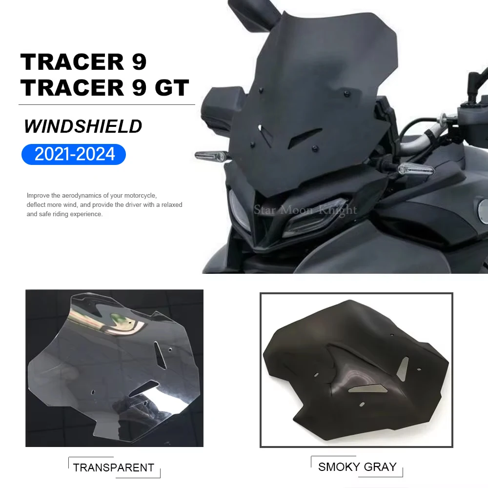 

For YAMAHA TRACER9 TRACER 9 GT 2021-2024 Motorcycle Windshield Windscreen Cover Wind Shield Deflectore