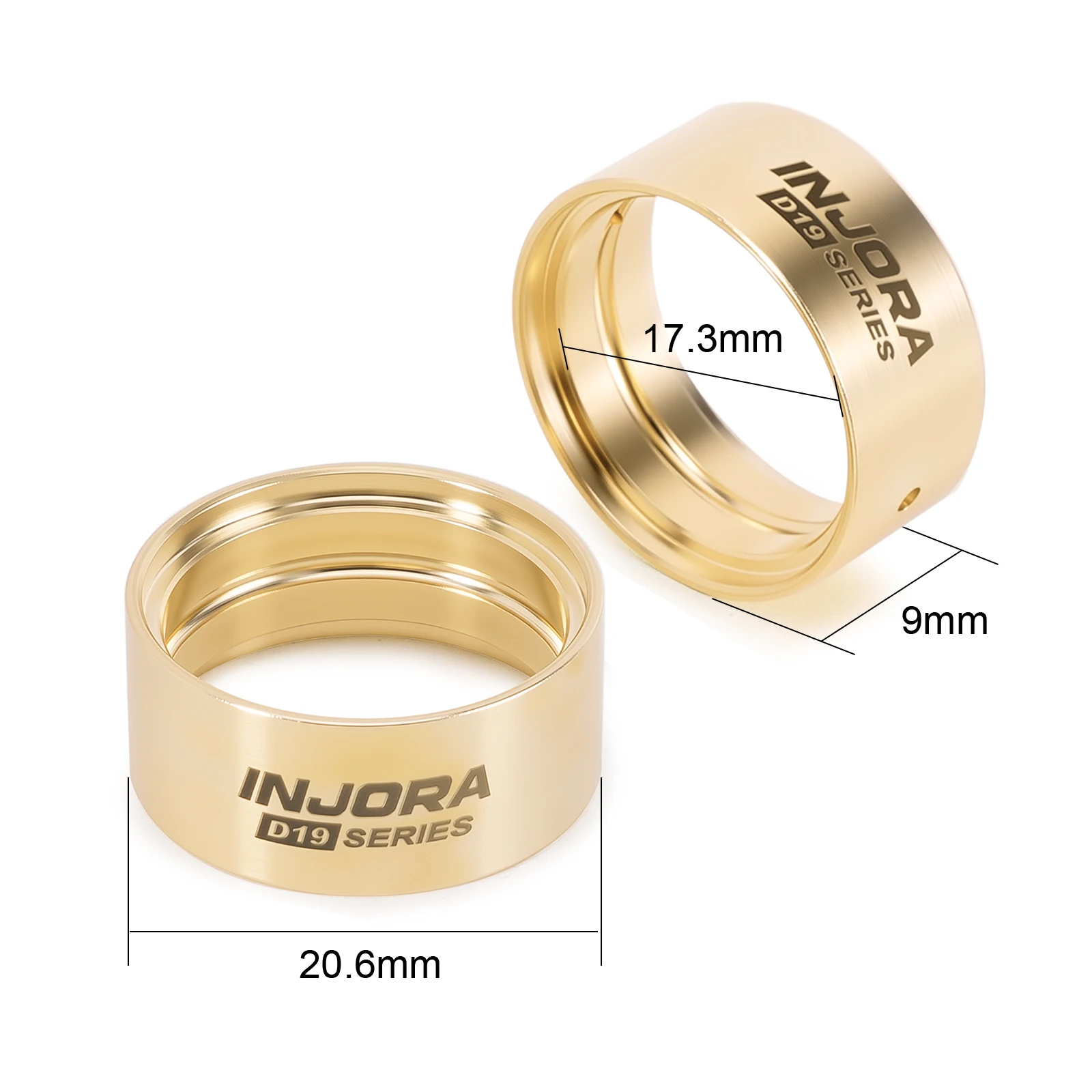 INJORA 5.6g Brass Inner Clamp Rings for INJORA 0.7