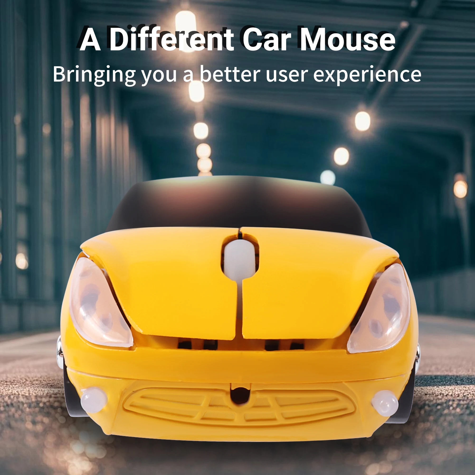 Wireless 2.4G Car Appearance Sports Car Plug And Play Long Battery Life Mouse Light Weight Symmetric Design Office Use Gift Kid