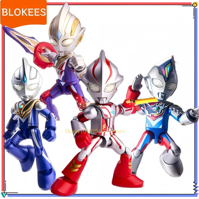 BLOKEES Ultraman Building Block Man Magical Edition 3rd Generation Mebius Trigger Assembling Boys and Girls DIY Puzzle Toys
