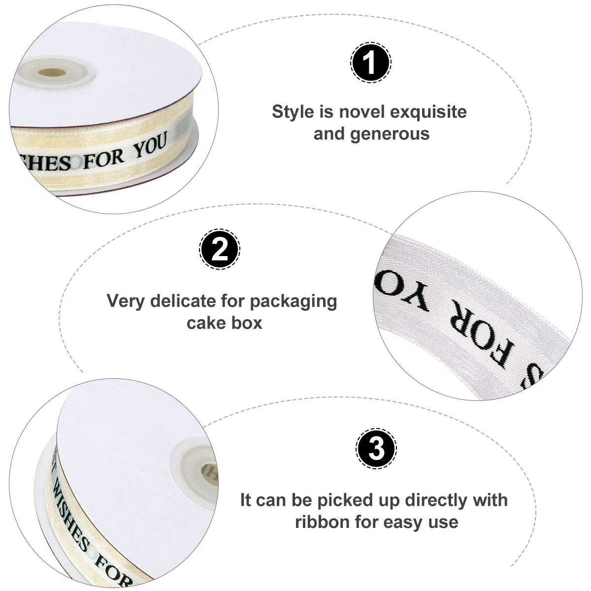 

Lace Ribbon for Cake Baking Box Gift Wrap Wedding Durable High Quality DIY Supplies Sewing Projects Invitations