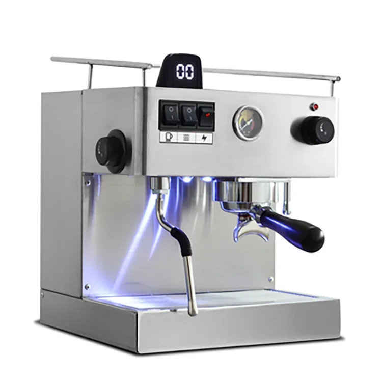 Máquina de café semiautomática italiana em19m3, m2, bomba dupla, doméstica, três furos, máquina de desenho a vapor independente