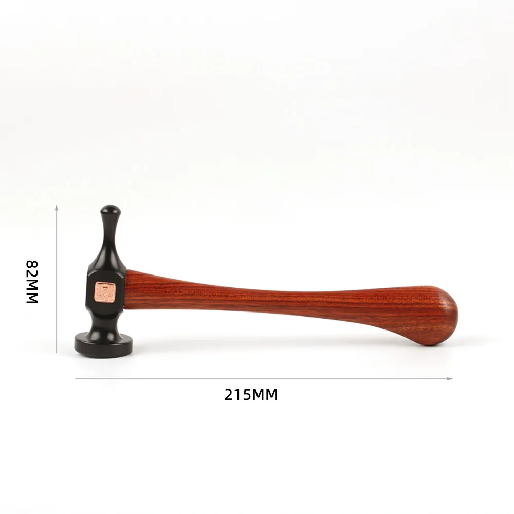 Leather Craft Stitching Hammer Gothic Round Head Mallet Jewelry Making Tool HRC52 55# High Carbon Steel Red Sandalwood Handle