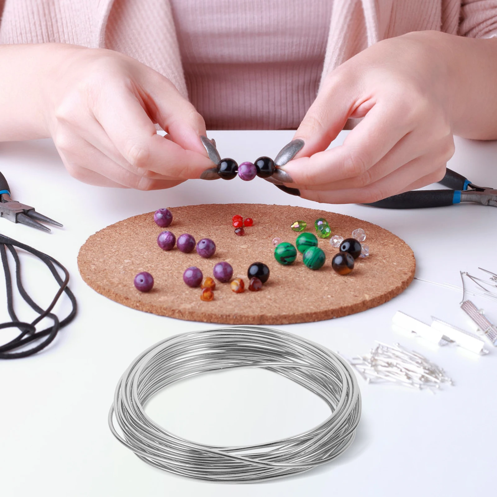 

5 Meters Aluminum Jewelry Material Anodized Durable Flexible For Crafts Home Decor Beading Sculpting Wire Yellow Bendable Floral