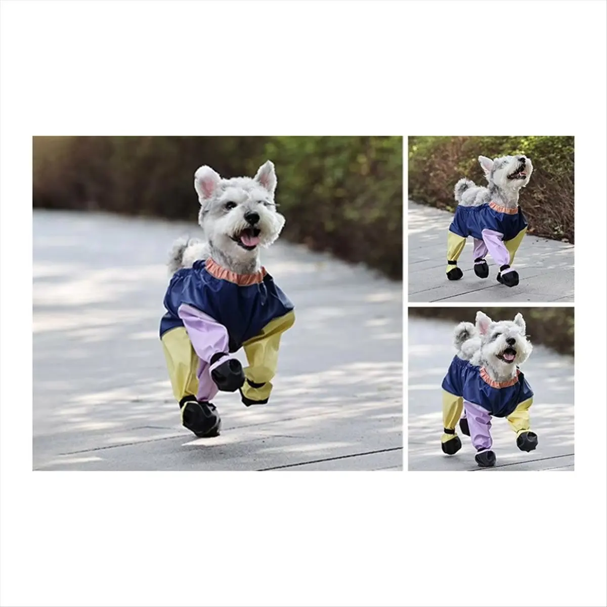 ●Dog Shoes Leggings Dirty-Proof Suspender Boot Waterproof Dog Anti-Slip Pet Paws Protector for Outdoor Walking S
