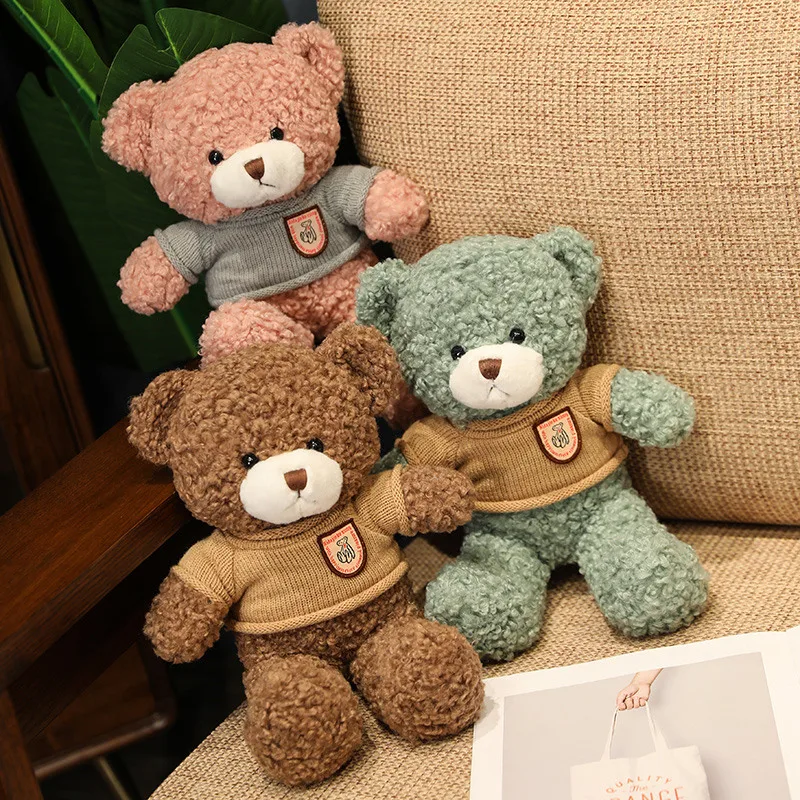 

Kawaii Sweater Teddy Bear Plush Toy High Quality Stuffed Animals Bears Plushies Doll Cartoon Soft Kids Toys for Girlfriend Gift