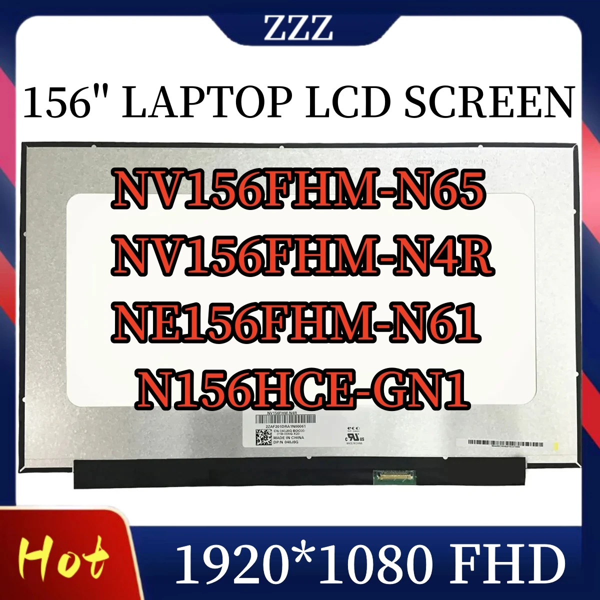 N156HCE-GN1 NV156FHM-N65 NV156FHM-N4R NE156FHM-N61 15.6''Laptop LCD Screen 1920X1080 30Pins Display Matrix