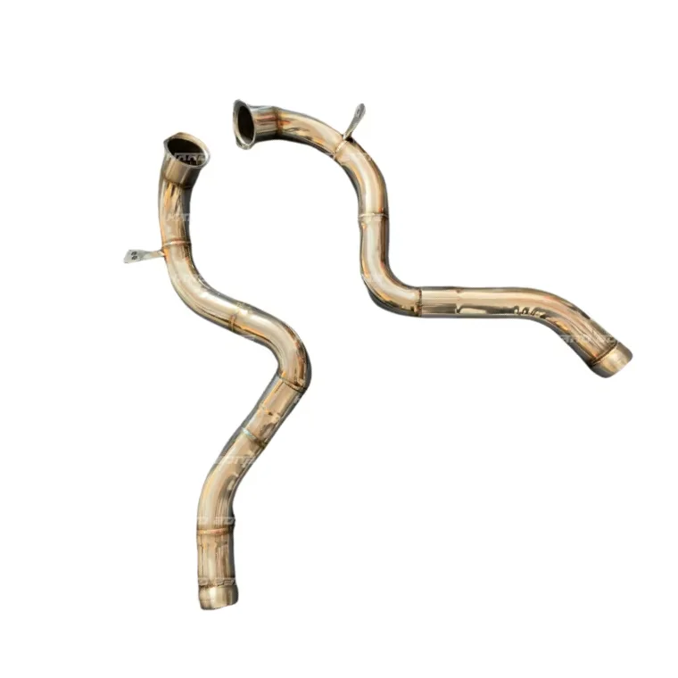W205 304 Stainless Steel Downpipe for Mecedes  C63S C63 Downpipe 2015+ Exhaust Pipes