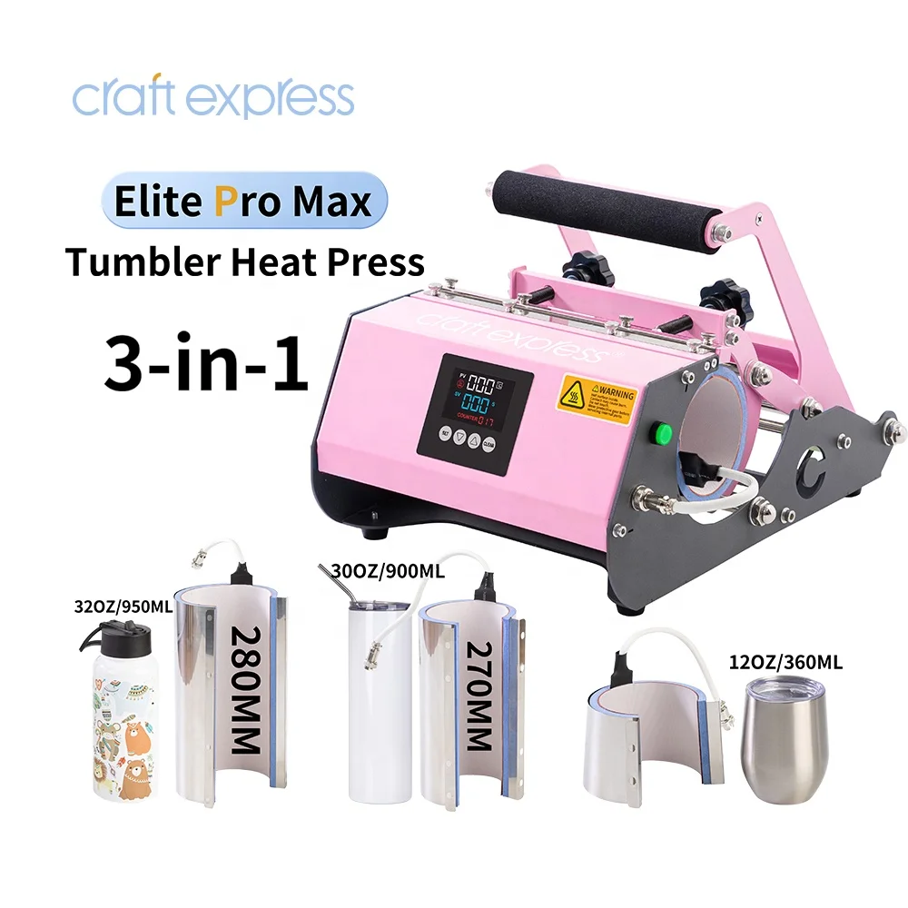 Craft Express Wholesale 11oz 15oz 20 Oz 30oz Tumbler Sublimation Printer Skinny Mug Plus Tumbler Heat Press Machine