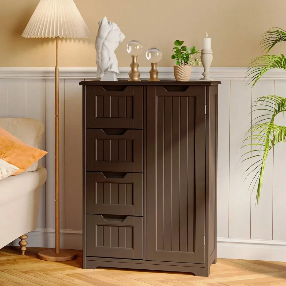 

Floor Freestanding Storage Cabinet, New Year Gift 3 Small Kitchen Pantry Storage Cabinet With Door And Shelves, Pantry Cabinet