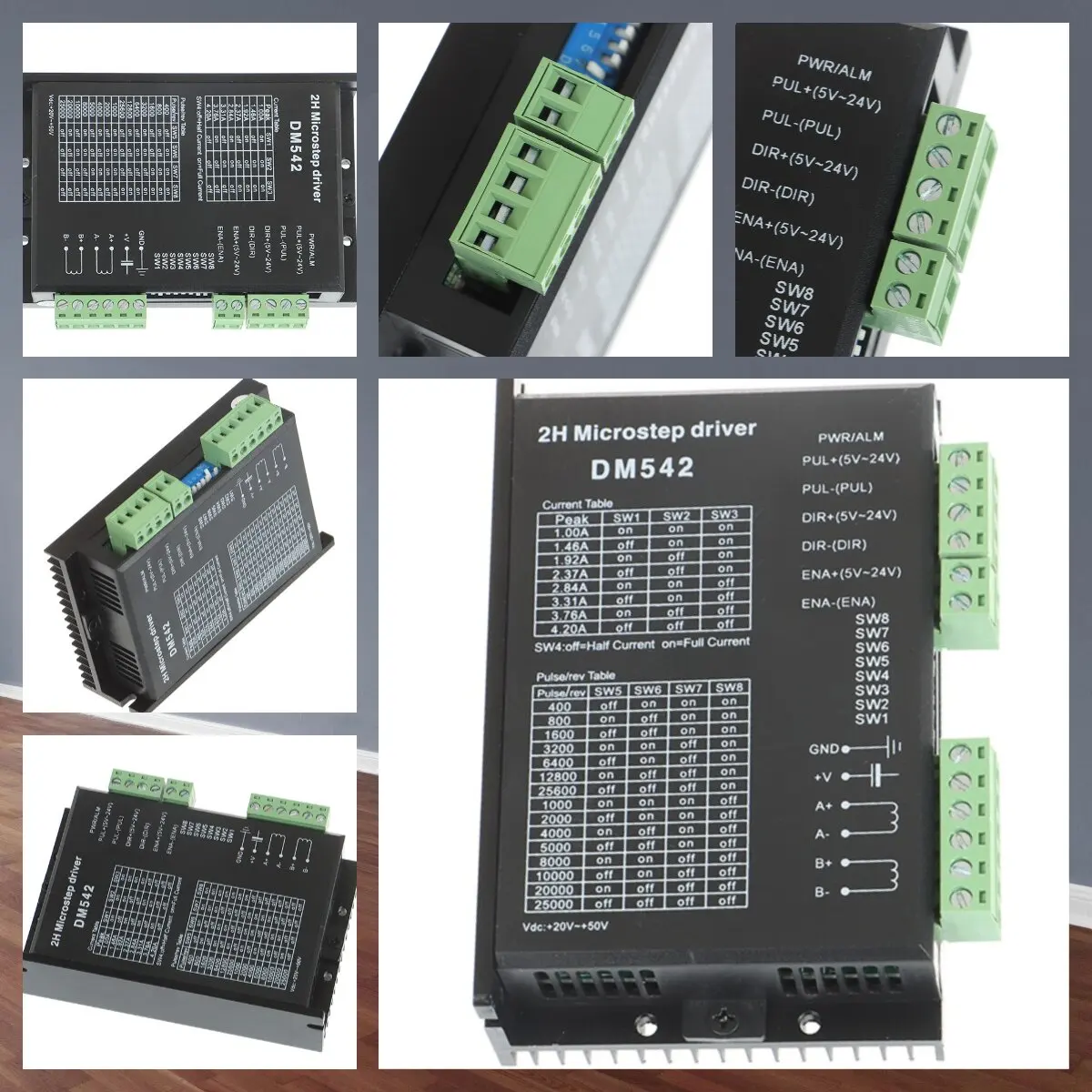 DM542 Stepper Motor Controller 2-phase Digital Stepper Motor Driver