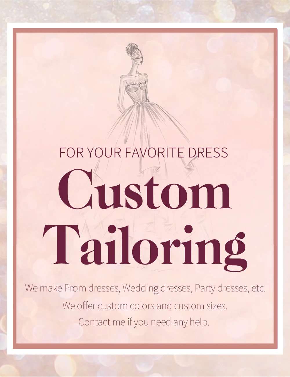 Custom Made Evening Party Dress