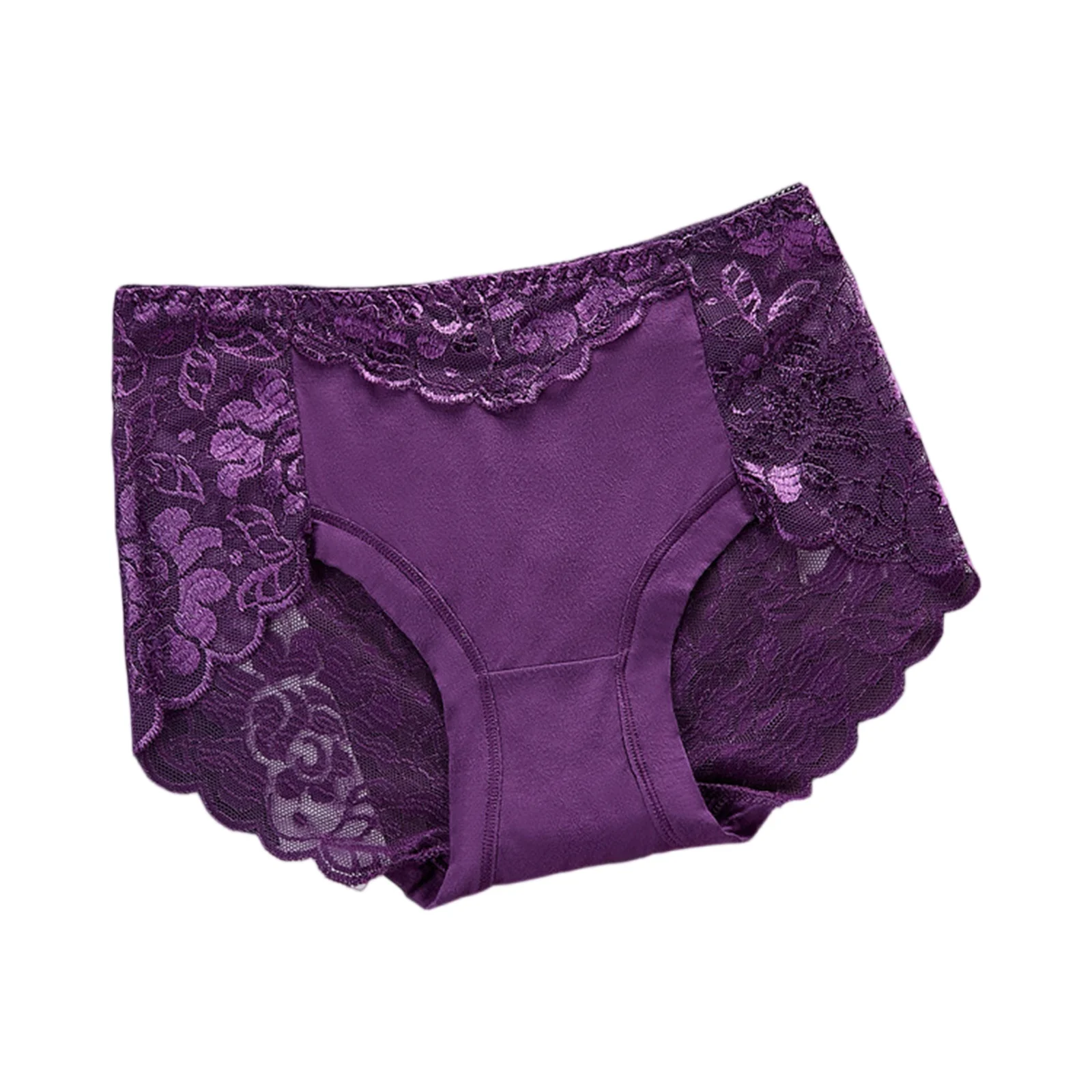 مثير سراويل الحرير الجليد للنساء منتصف الارتفاع مثير الدانتيل ملخصات لينة ومريحة سراويل رفيعة النساء الورك رفع الملابس الداخلية #3