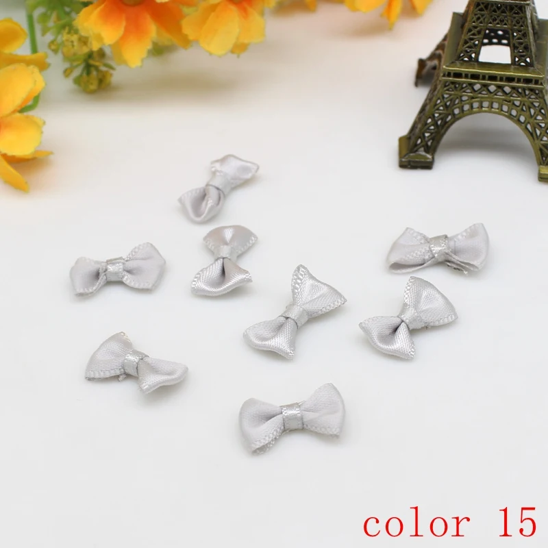 50/100 Stück 10mm-20mm Kleine Satinband-Schleifen Blumenband-Schleifen Bastelbedarf Kinderkleidung Hochzeit Party Nähen DIY Dekorationen – Detail 19
