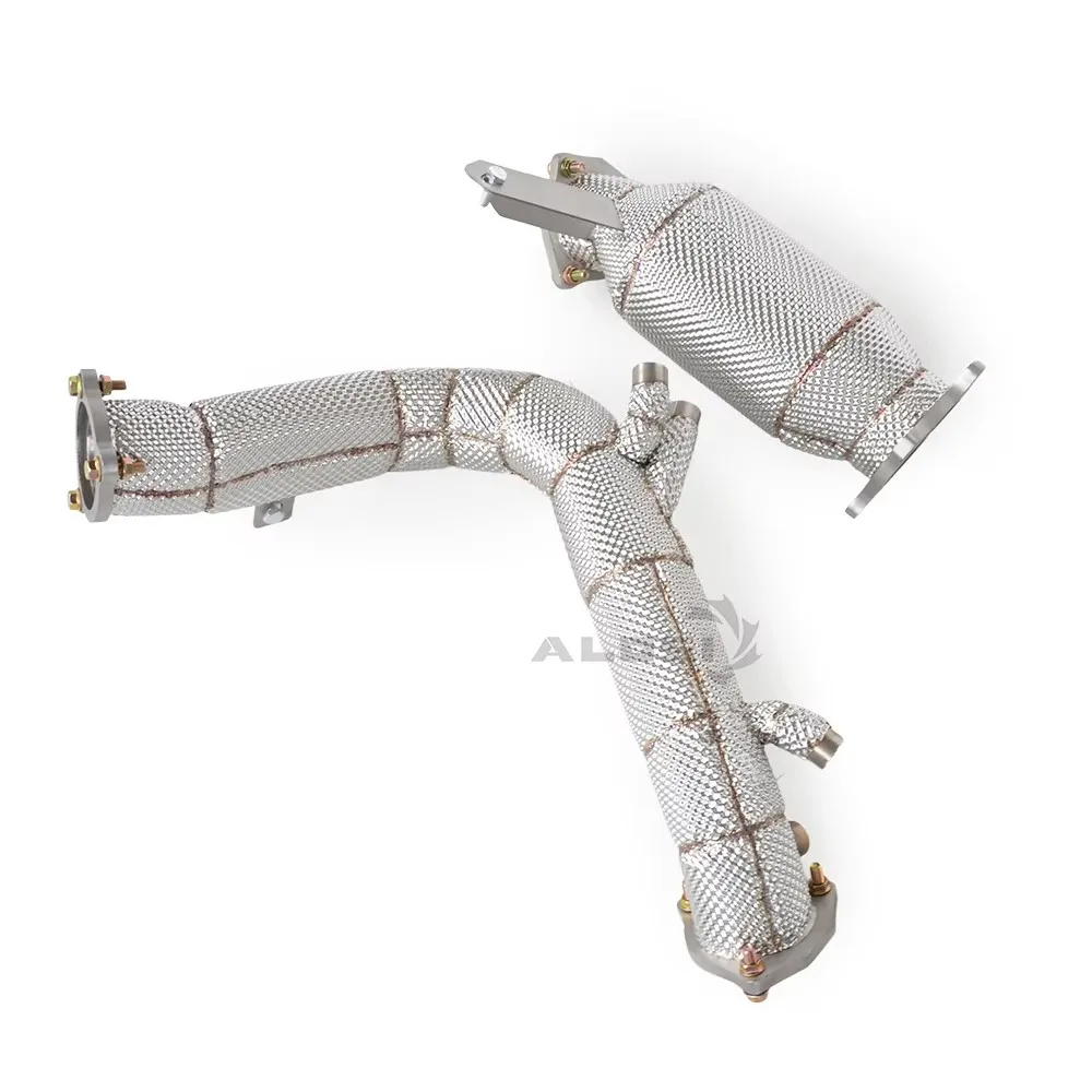 

Автомобильная спортивная выхлопная труба для Audi A4 2.0T B8 2009-2016, гоночная выхлопная система, каталитический нейтрализатор, выхлопная труба