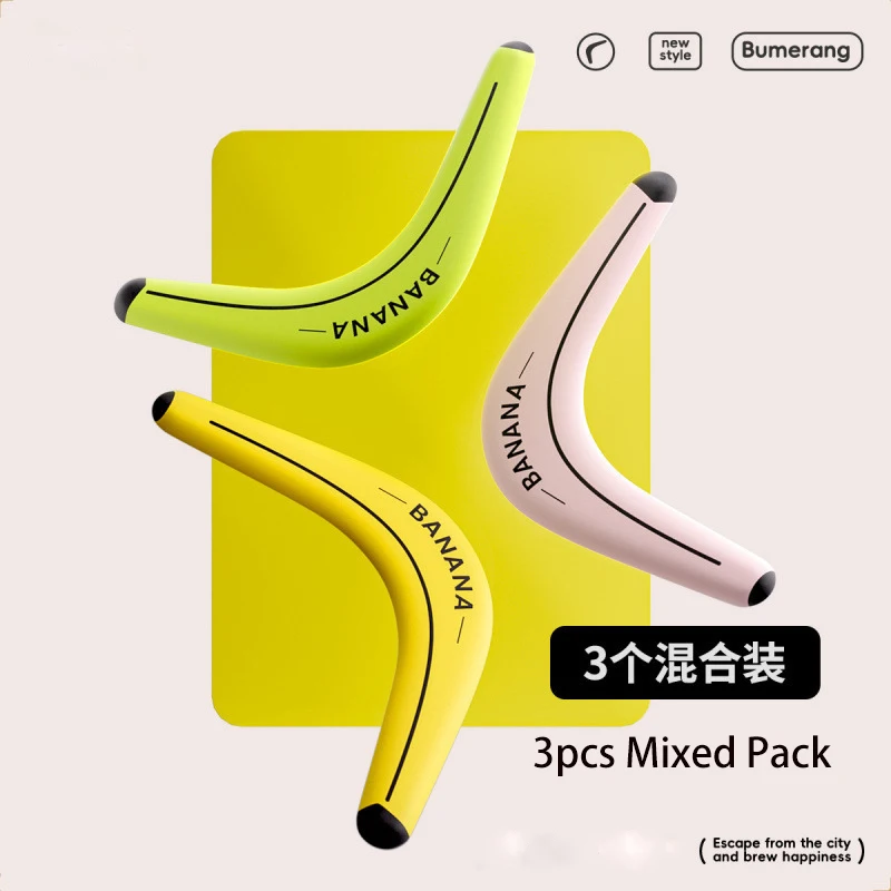 Miękki bumerang dla dzieci, dwułopatkowy w kształcie litery V, dysk do latania na zewnątrz, interaktywna zabawka sportowa dla dorosłych i dzieci, prezent dekompresyjny.