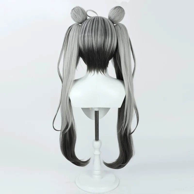 الأزرق الأرشيف Chidori Michiru شعر مستعار تأثيري رمادي التدرج فروة الرأس لعبة الهالوين هدية