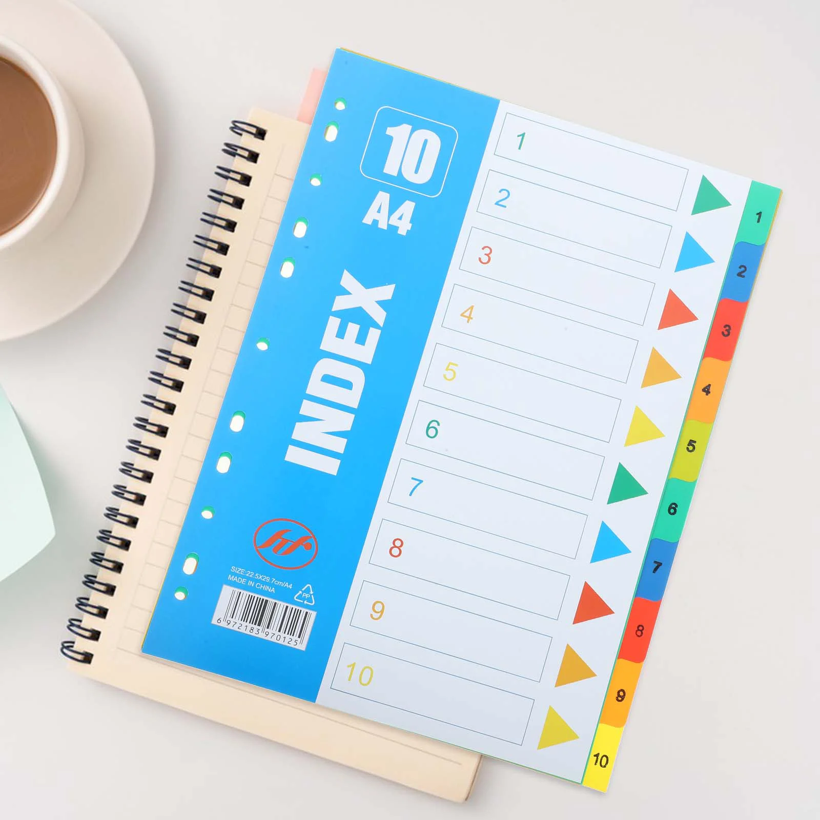 Index Separator Page A4 File Dividers Notebook Loose-leaf Markers Pp For Binder