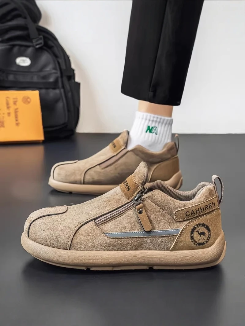 

Men's 2026 New Summer Retro Versatile Thick Bottom Casual Sports Board Shoes Anti-slip Workwear Labor Protection ...