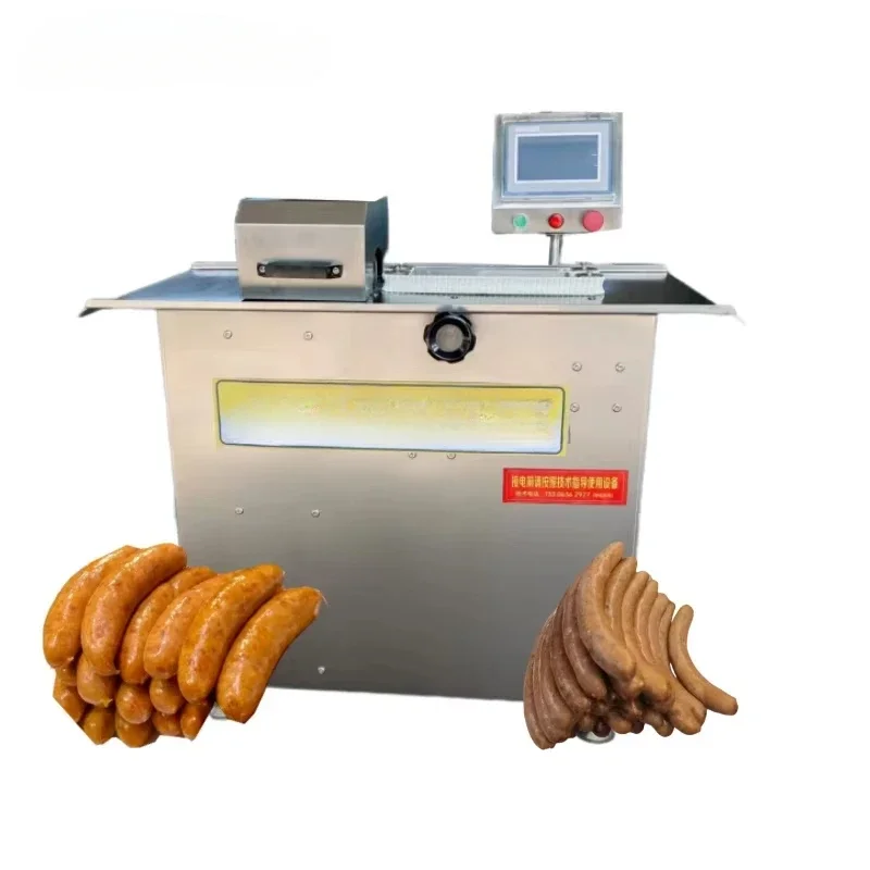CE Certified High Speed Industrial Sausage Tying and Binding Machine Automatic Ham and Hotdog Wire Twisting for Restaurants
