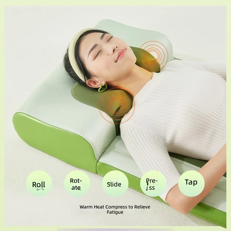 Smart Heated Massage Mattress, Full Body Airbag Walking Beating Massager for Back Waist, Multifunctional Relaxation Pad