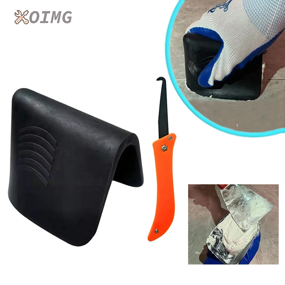 

Tile Gap Repair Tool Set Caulking Finisher Polyurethane Sealant Smooth Scraper Caulk with Hook Knife Accessories Joint Notcher