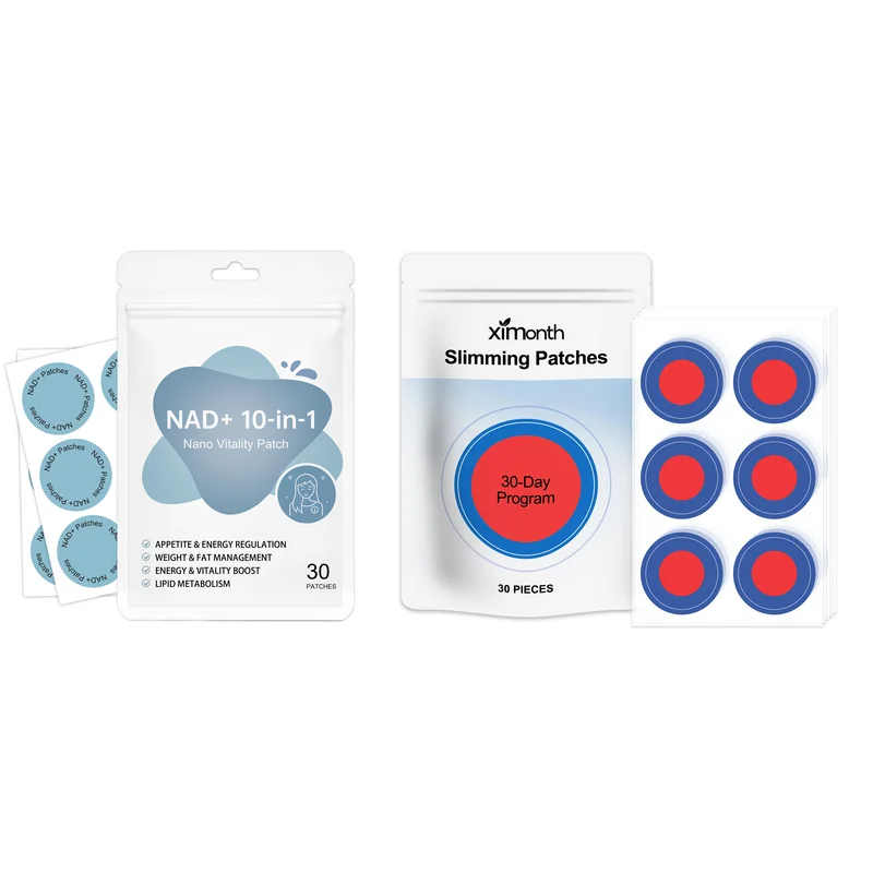 NAD+ 10 In 1 Nano Slimming Patches 60pcs 30 Day Weight Loss Belly Fat Burner Waist Trainer