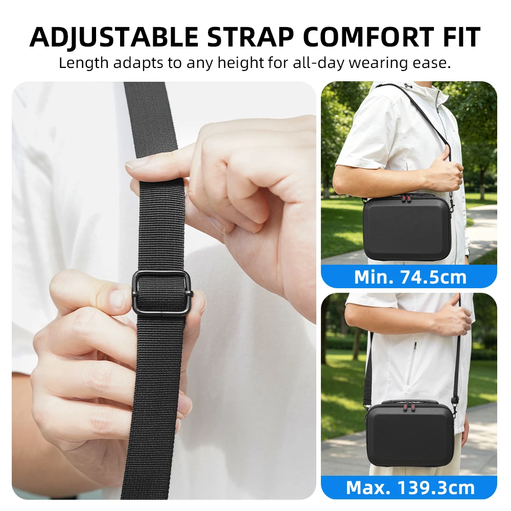 Hartschalen-Tragetasche für Insta360 X6 Stoßfeste EVA-Kamera-Aufbewahrungstasche Schultertasche Selfie-Stick Akku Reisezubehör – Detail 8