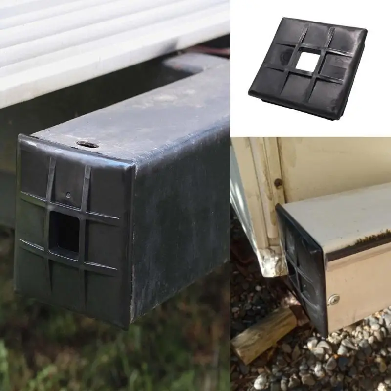 

02DE Soft Bumper Protector for Sewer Hose 4 Inch Square Caps Camping Trailer Bumper Guard Simple Installation
