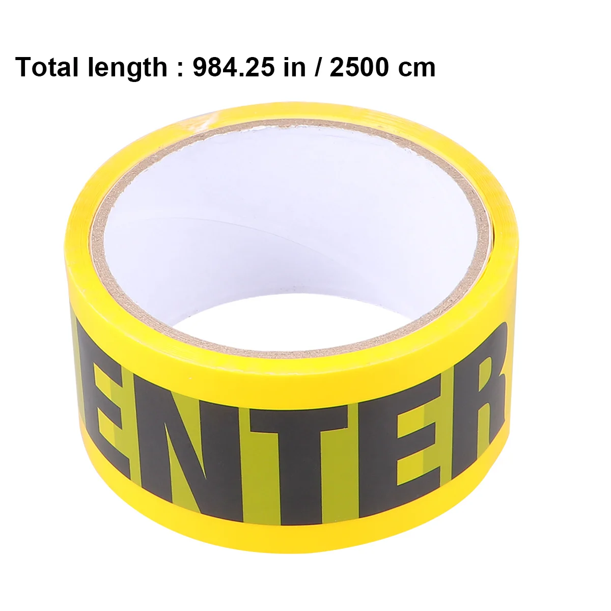 2 Stück 2 Rollen gehen nicht, Warnband, gelb, wasserdicht, verschleißfest, Sicherheitsaufkleber für Wände, Böden, Rohre, Ausrüstung, PVC-Schleifen