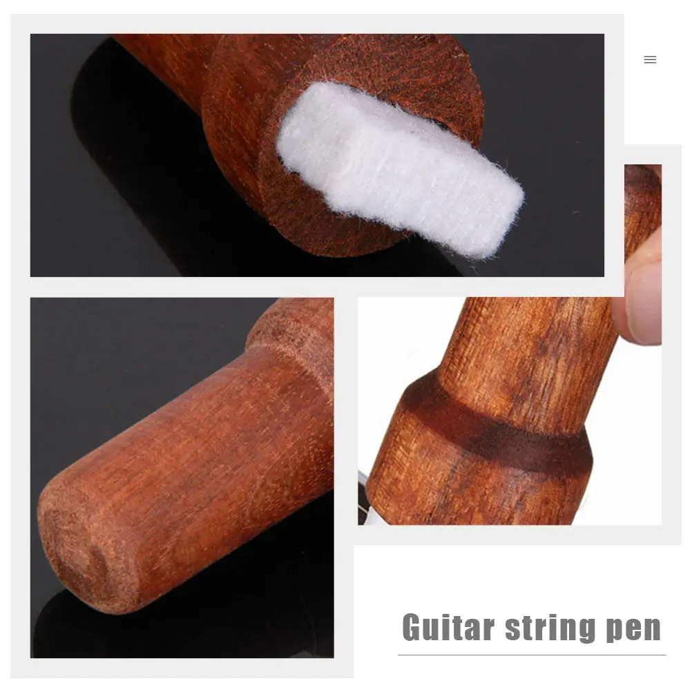 Guitar String Cleaner Pen Rust Removal Tool for Acoustic Electric Guitar Bass Care and Maintenance