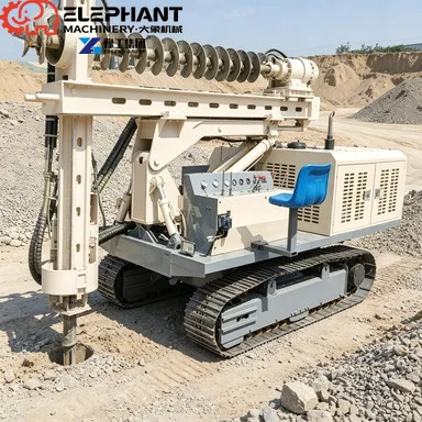 Crawler Solar Pile Driver With Engine & Gear And Remote Control High Efficiency Operator Control For Improved Piling Operations