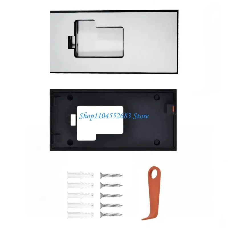 

No Drill Adhesive Doorbell Mount Holder Doorbell Mount Sticky Pad Adjustable Doorbell Mount Bracket Easy Installation