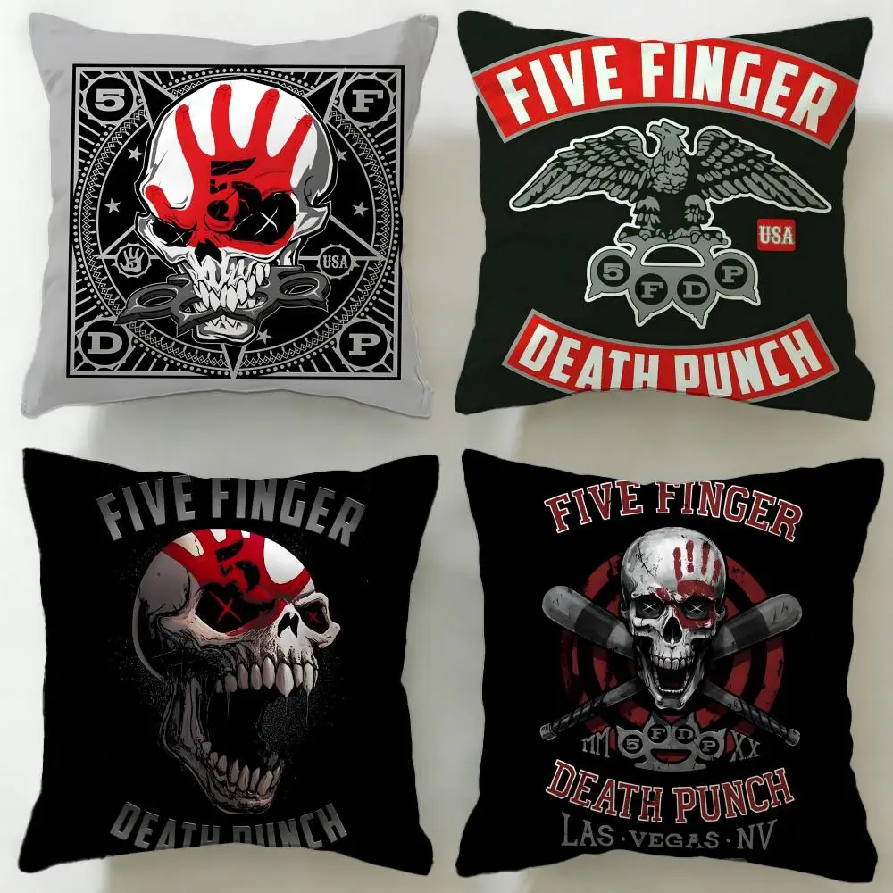 Classic Band Five Finger Death Punch Cushion Cover Soft & Easy-Wash Pillow Case – Versatile for Couch, Bed, Travel and Office