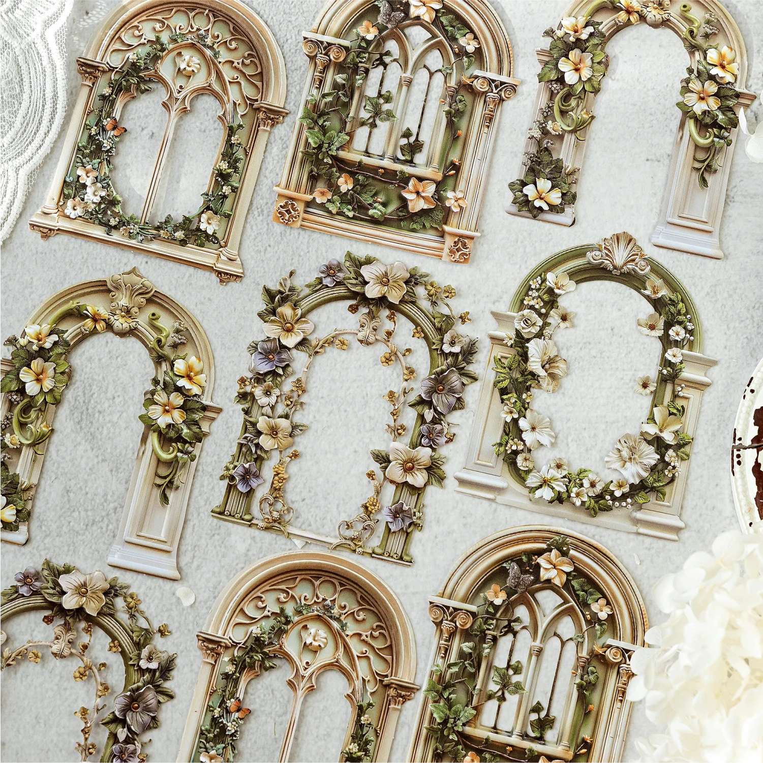 10pcs Vintage Material Paper DIY Scrapbooking Collage Junk Journal Aesthetics Stationery Planner Decor Craft Paper