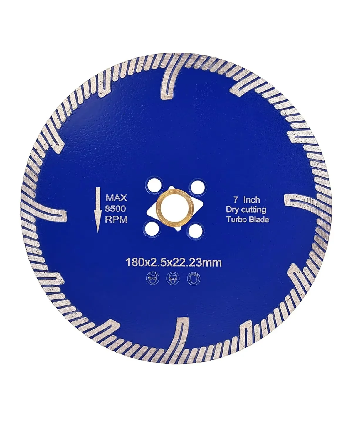 7 Inch 180mm Turbo T-segmented Diamond Cutting Blade for Granite Concrete Masonry Brick Stone Porcelain Tile